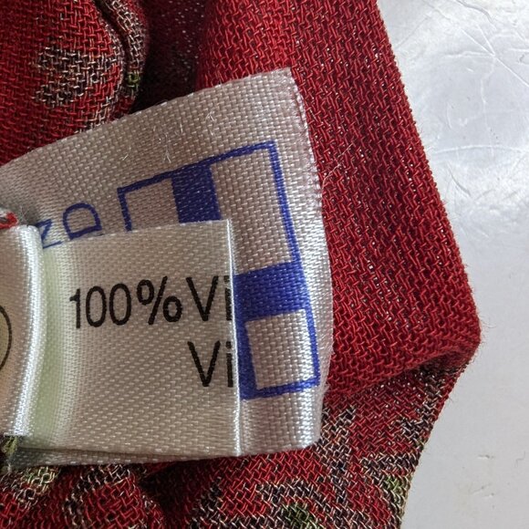 KAUNOTAR made in FINLAND high end dress Sz 10 BELT & BOW 100% VISCOSE A GEM !! - Picture 14 of 16